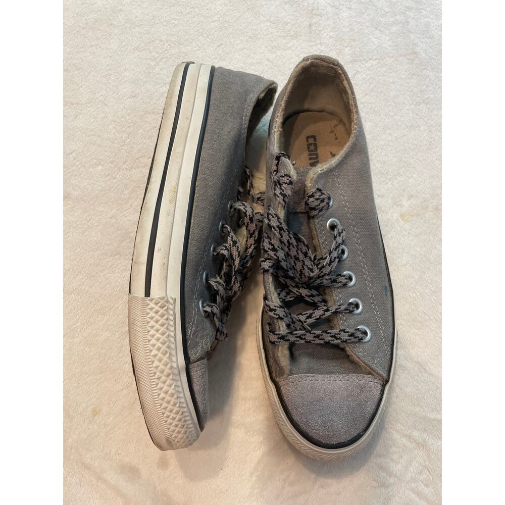 CONVERSE Women's Chuck Taylor Spec OX Sneakers Size 5 Grey Low Top Canvas - Picture 2 of 10